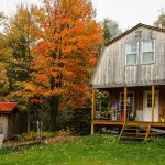 Cabin in fall