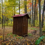 Outhouse in fall